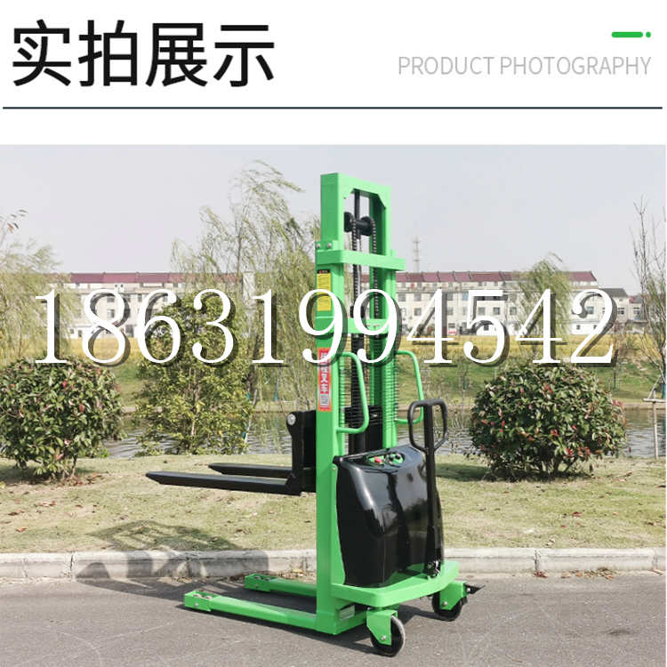 米脂县电动叉车堆高车液压铲车电瓶1吨2吨站驾步行式小型全自动叉车